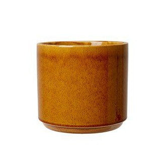 Smooth Mustard Ceramic Plant Pot