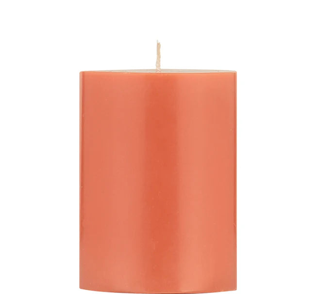 Solid Rust Pillar Candle