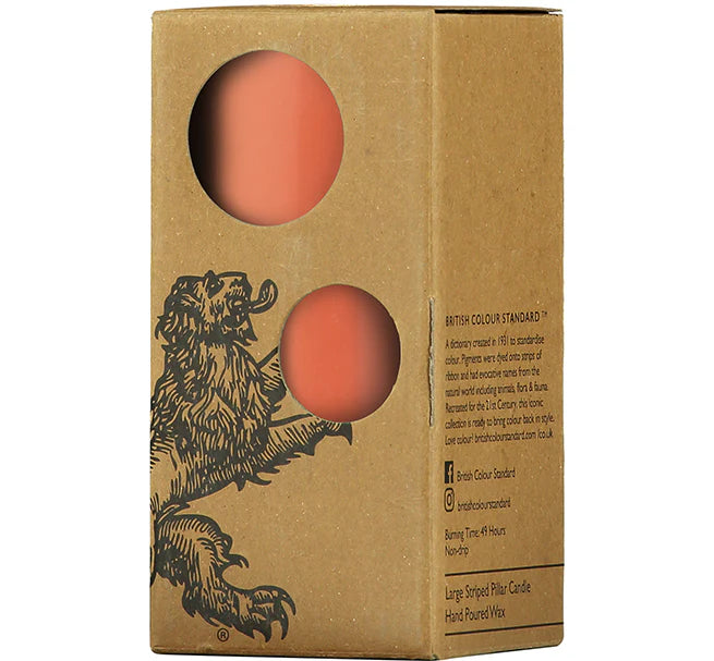 Solid Rust Pillar Candle