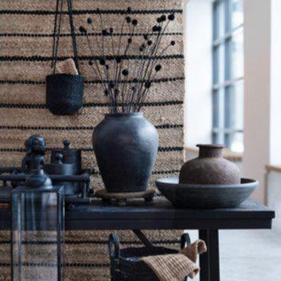 Belle Jute Black Hanging Plant Holder