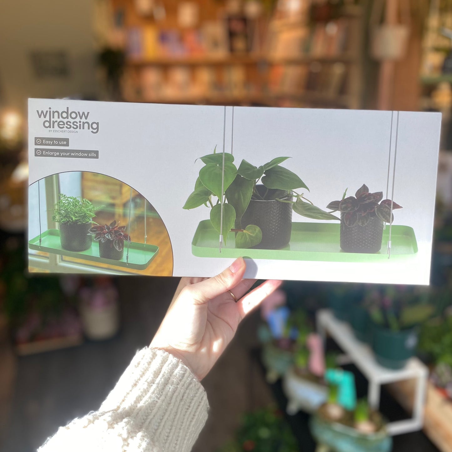 Window Dressing Hanging Plant Stand
