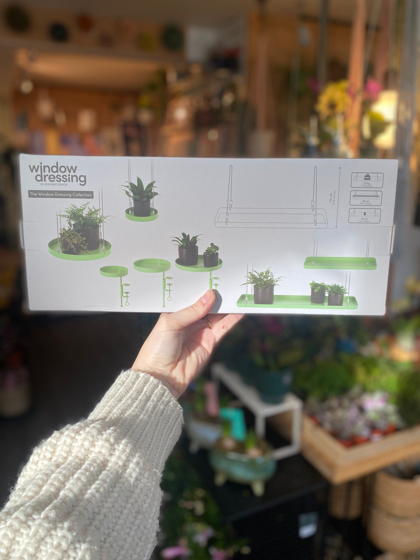 Window Dressing Hanging Plant Stand