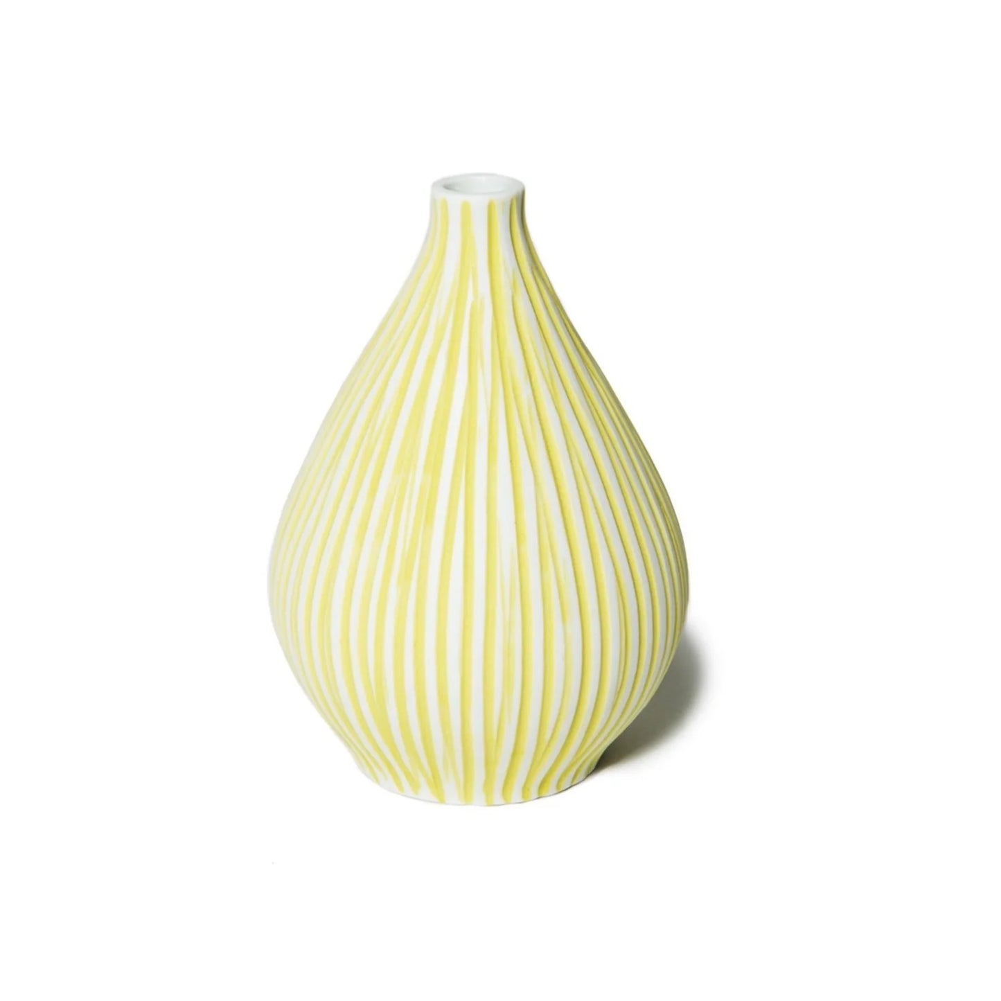 Striped Yellow Kobe Vase