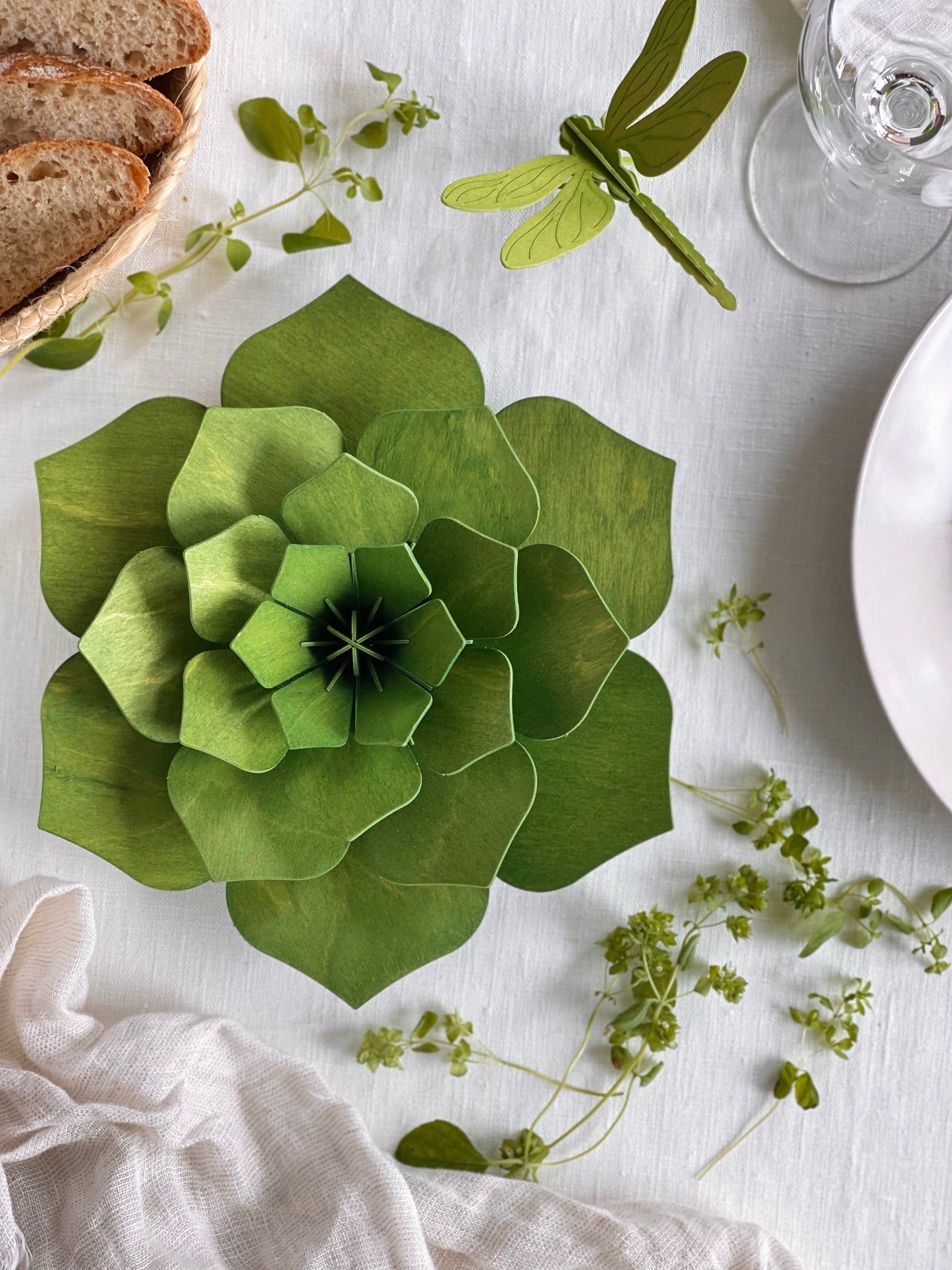 Birch Wood Wall Flower