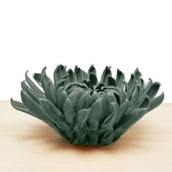 Teal Ceramic Wall Flower
