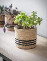 Jute Stripe Pot