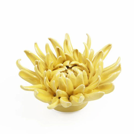 Yellow Ceramic Wall Flower