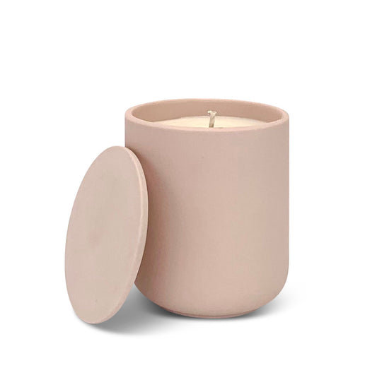 Ceramic Candle with Lid - Tonka Bean & Patchouli
