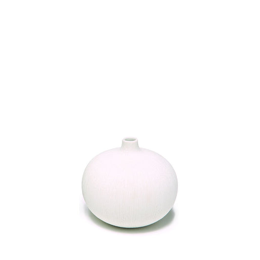 White Lindform Globe Vase
