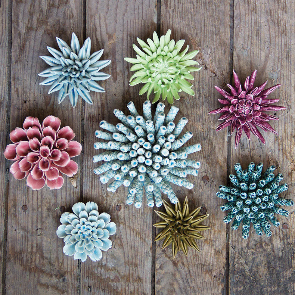 Purple Ceramic Flower