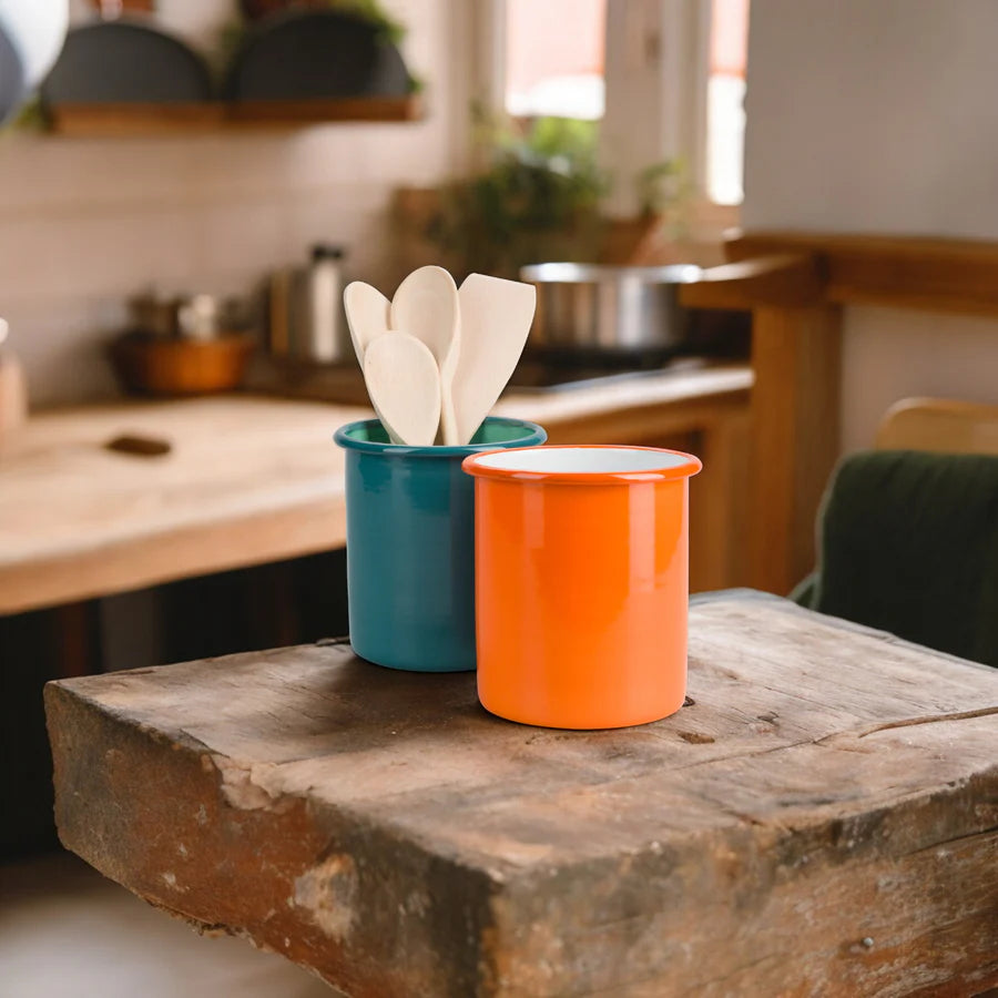 Tall Enamel Pot