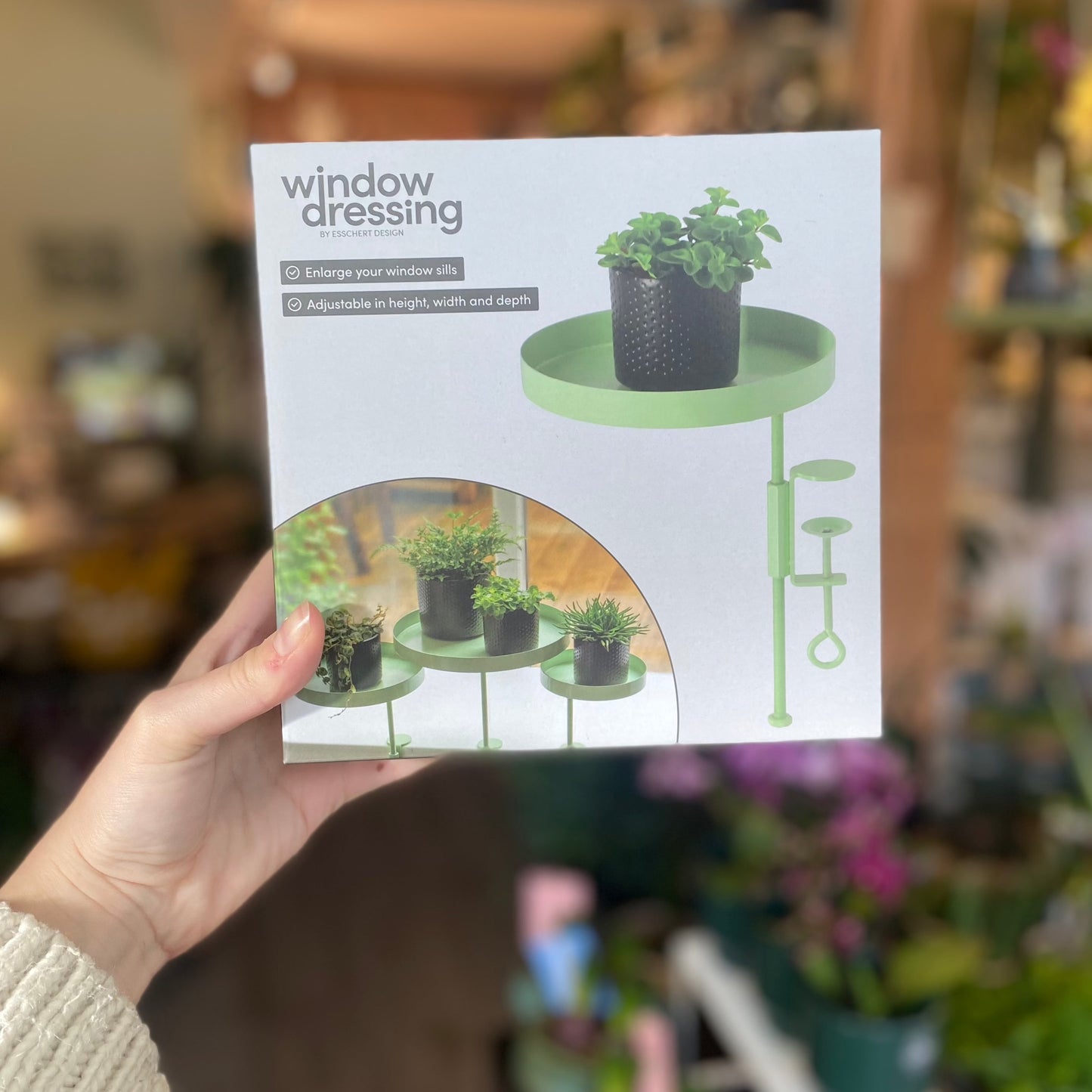 Window Dressing Round Plant Stand