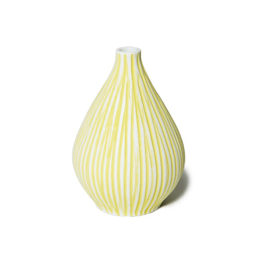 Striped Yellow Kobe Vase