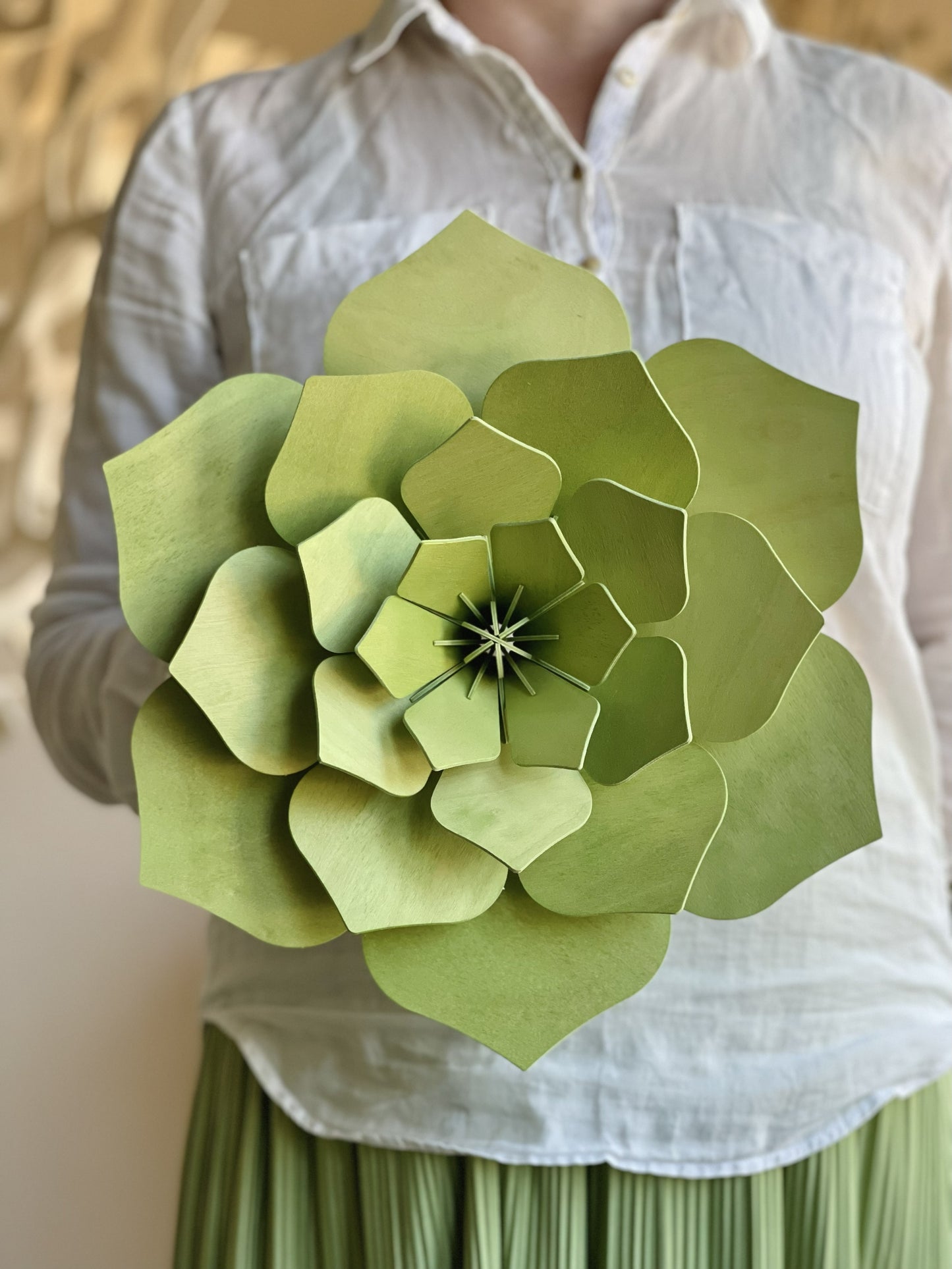 Birch Wood Wall Flower