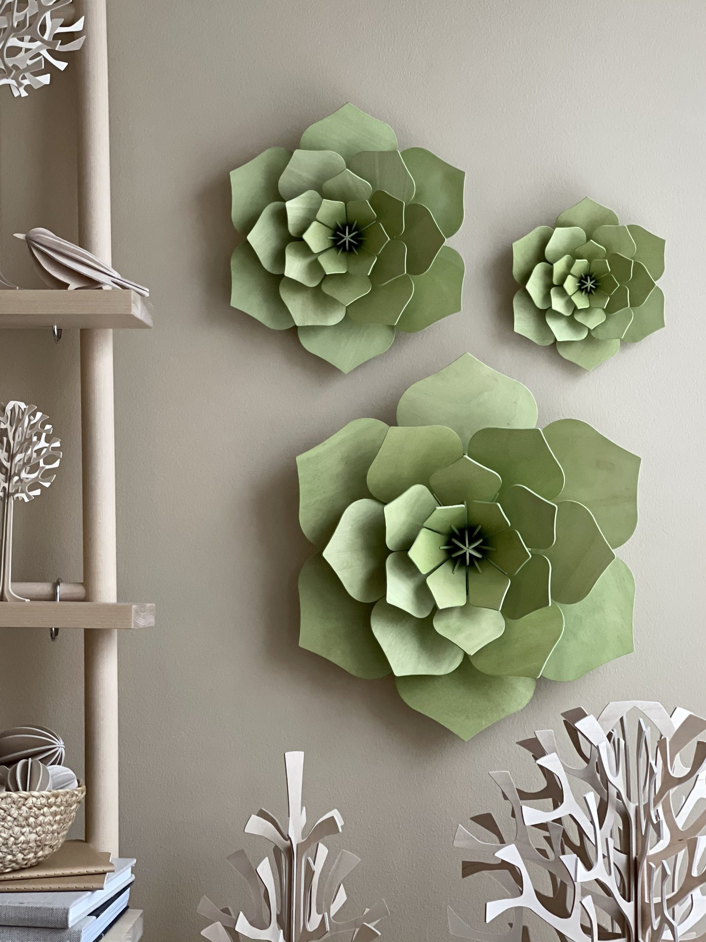 Birch Wood Wall Flower