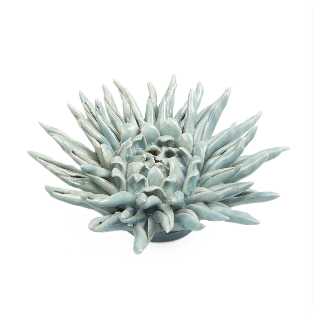 Blue Ceramic Wall Flower