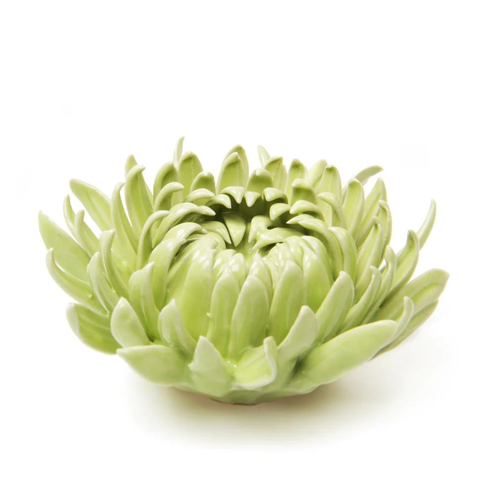 Green Ceramic Wall Flower