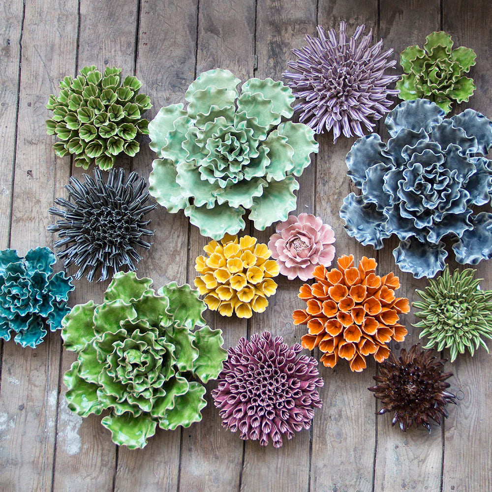 Green Ceramic Wall Coral