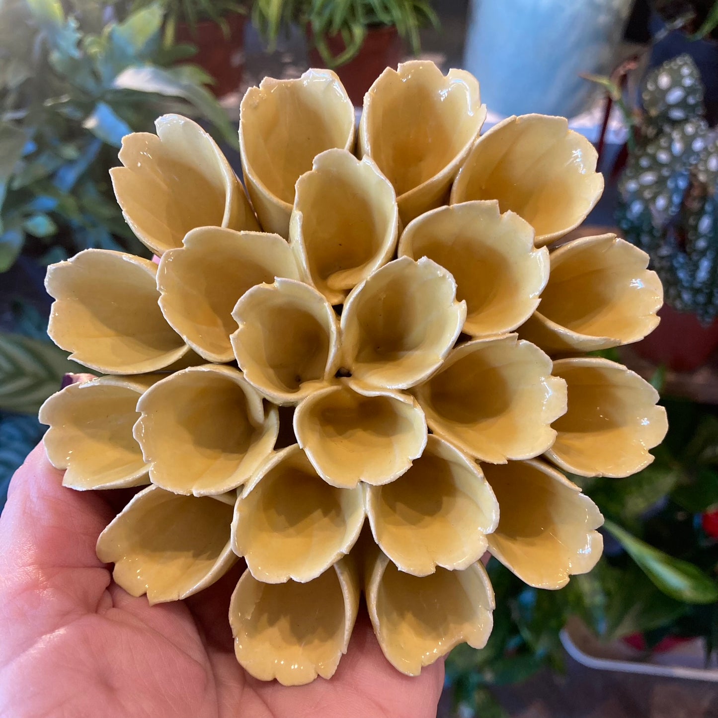 Yellow Ceramic Wall Coral