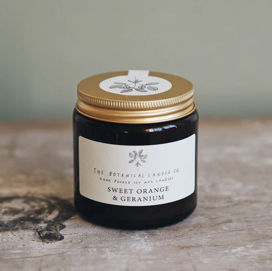 Soy Wax Candle Sweet Orange & Geranium